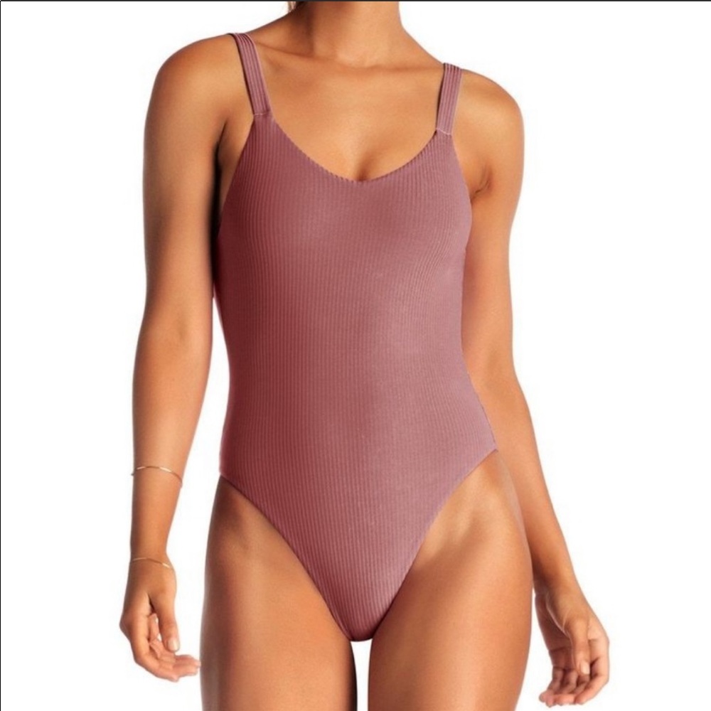 Leah ribbed one piece